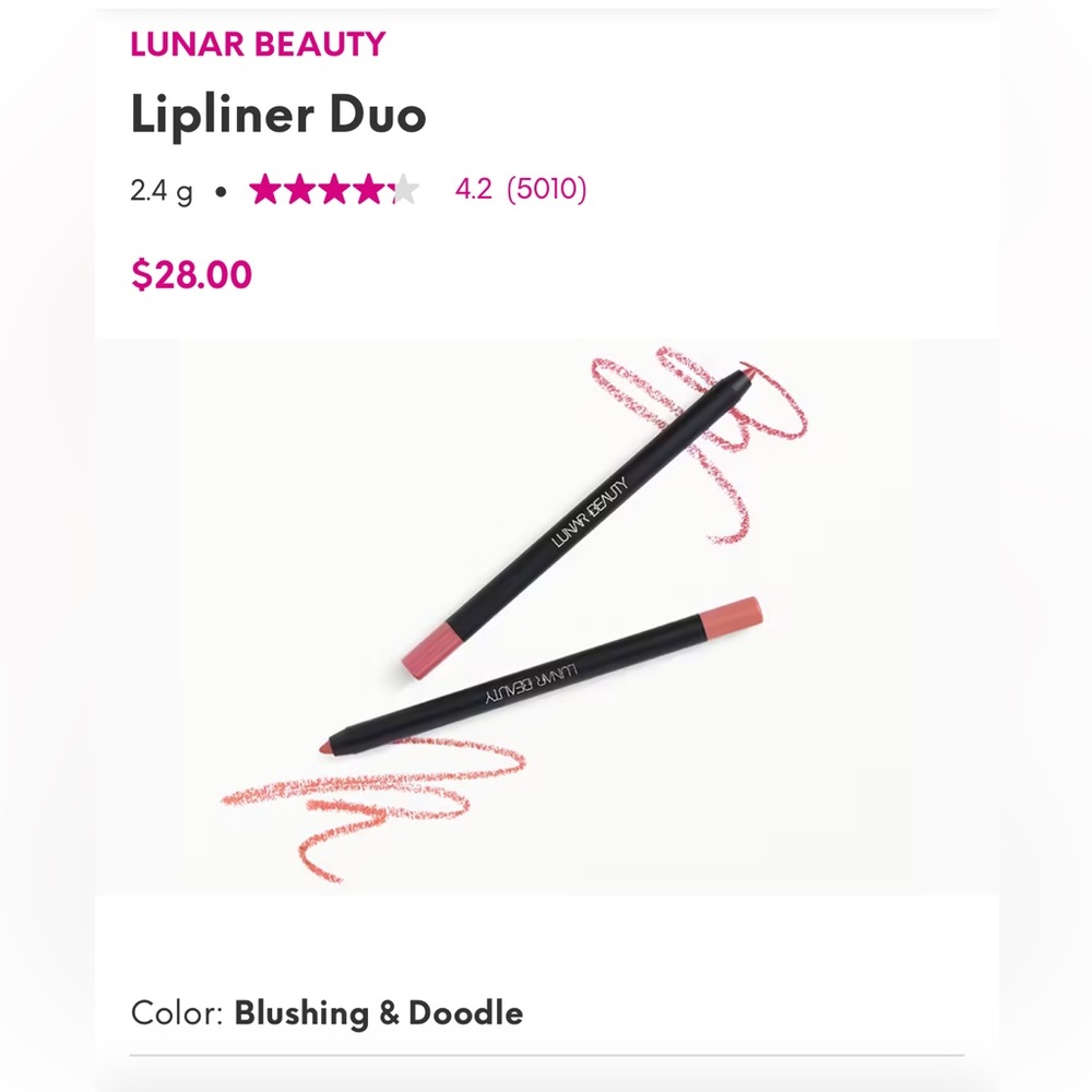 New Lunar Beauty Lip Liner Duo - Picture 2 of 4